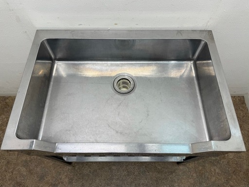 ステンレス　業務用　1層シンク流し台　厨房　飲食店　W９００ｘD６００ｘH８００ｍｍ