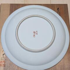 九谷陶秀 九谷焼 飾皿 飾り皿 色絵 鳳凰 大皿 骨董品 工芸品 インテリアの画像