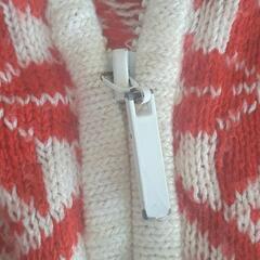 コーンフレーク　ニット　カーディガン　パーカー　ノルディック柄　長袖　Mの画像