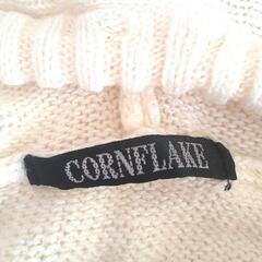 コーンフレーク　ニット　カーディガン　パーカー　ノルディック柄　長袖　Mの画像