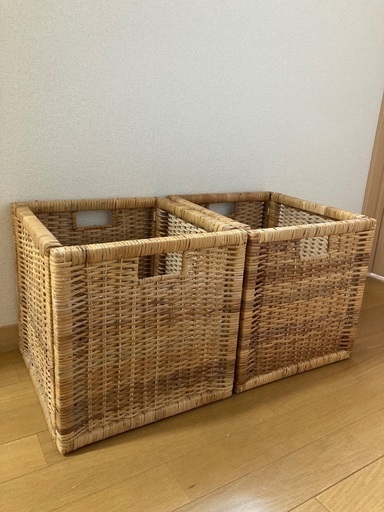 引取り限定 IKEA BRANAS ブラネース バスケット 籠　2個セット