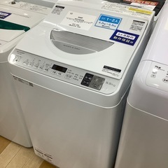 【6ヶ月保証付】　SHARP（シャープ）　2020年製　縦型洗濯乾燥機