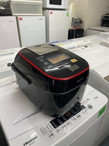 配送可能　保証付き パナソニック 5.5合 炊飯器 圧力IH式 Wおどり炊き ブラック SR-SPA106