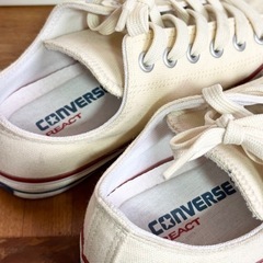converse コンバース スニーカー 24cm キャンバス ローカット 1回着用のみの画像