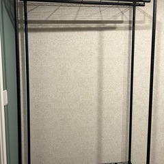 【美品】キャスター付きスチールシェルフの画像