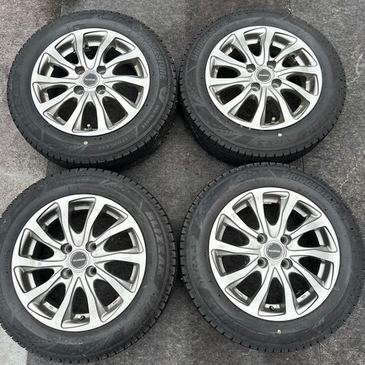 スタットレスタイヤ タイヤ ホイール 14インチ バリ山