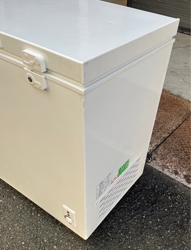 【動確済み】2020年 冷凍ストッカー JF150ML01WH 142L 幅760×奥560×高さ825mm 100V 上開き フリー