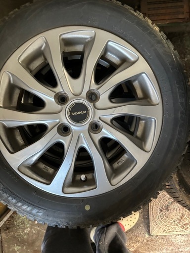 155/65R14 アルミホイールブリヂストンスタッドレス　