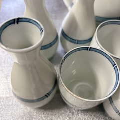来客セット　陶器　茶碗　湯呑み　おちょこ　徳利　急須　の画像