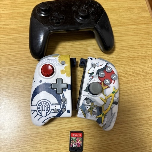 Switch大乱闘スマブラセット(不備あり、ジャンク)プロコン、アルセウスホリパッド(ジャンク)スプラ2ソフトセット