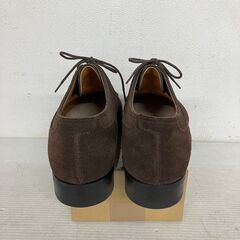 【極美品】Papas+ パパス プラス スエードシューズ ビブラムソール シューツリー付き Uチップ Y0552の画像