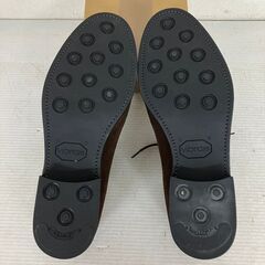 【極美品】Papas+ パパス プラス スエードシューズ ビブラムソール シューツリー付き Uチップ Y0552の画像
