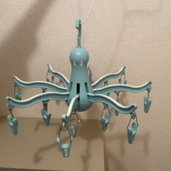 IKEA 物干しハンガー　ピンチ　タコ　PRESSA　ターコイズ...