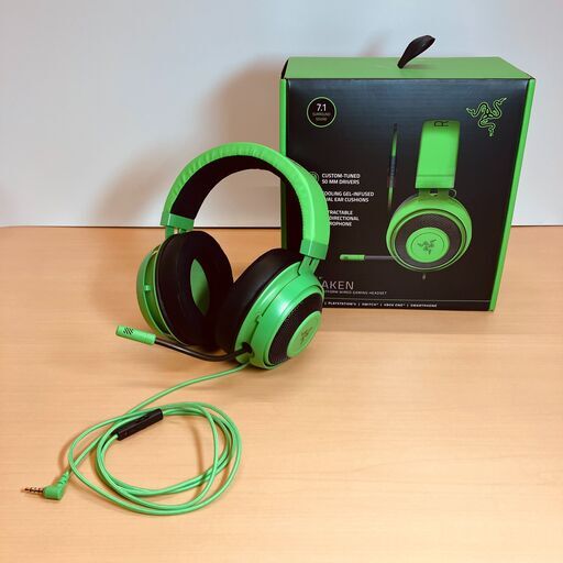 Razer ゲーミングヘッドセット Kraken（グリーン）RZ04-02830200-R3M1