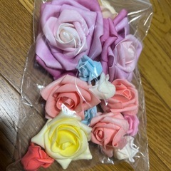 本物くらいの大きさのスポンジのバラセット