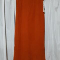 (a4)タグ付き新品　タイトスカート　オレンジ色　秋冬物