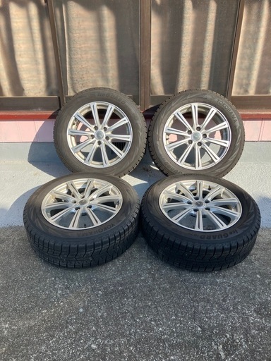 215/60-17バリ山スタッドレス　ヨコハマアイスガードIG70 9.5分山