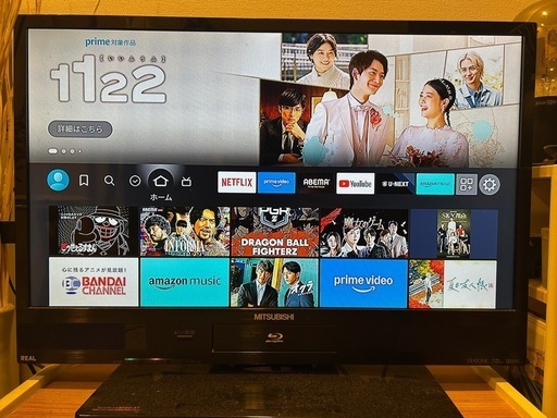 29インチテレビ　Amazon Fire stickTV付き