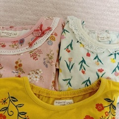 👧130cmキムラタン*ビケットクラブ薄手長袖トップス3点set!!の画像