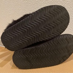 【GAP】gap 16.5cm ブラック ショート ブーツ ファスナー ボアの画像