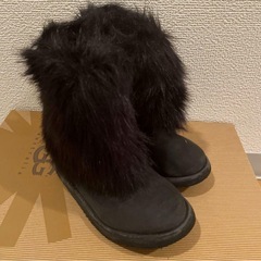 【GAP】gap 16.5cm ブラック ショート ブーツ ファ...