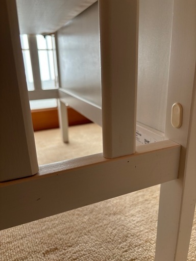【マットレス・柵カバー付】【お届け要相談】IKEA ベビーベッド