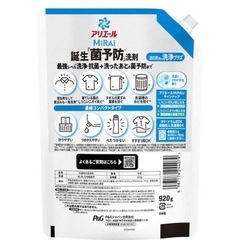 アリエール MiRAi（ミライ） 洗浄プラス 超ジャンボ 詰め替え 920g　の画像
