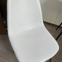 格安・美品！白と黒のバイカラーがお洒落なダイニングテーブルセット