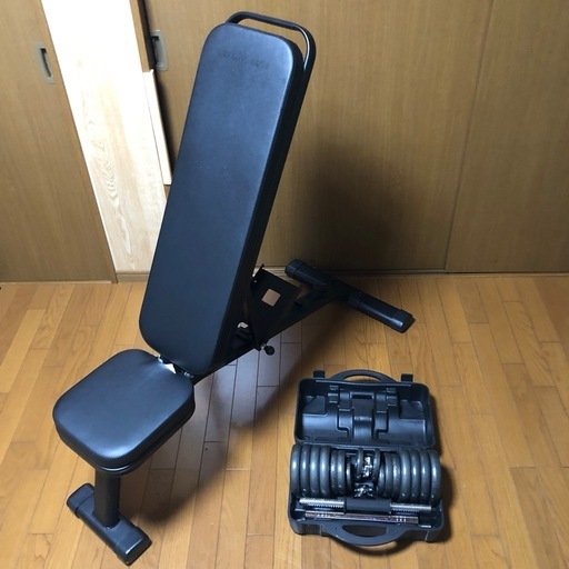 トレーニング ベンチ ＆ ダンベル30kg セット