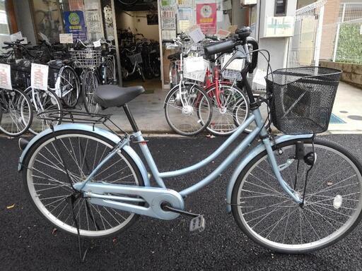 中古自転車３２９１　前後タイヤ新品！　２６インチ　ギヤなし　ダイナモライト