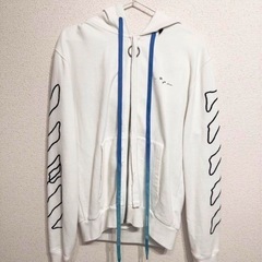(美品)オフホワイトABSTRACT ARROWS パーカー