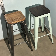 ☆2点セット アンティーク調 カウンターチェアの画像
