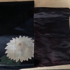 黒い帯2つ　和装帯