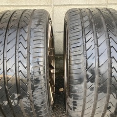 【受け渡し決まりました】レア！美品 今月限定おまけ付き バリ溝  レクサス、BMWに！ NICHE M191 GAMMA 19インチタイヤホイール4本セット PCD120の画像