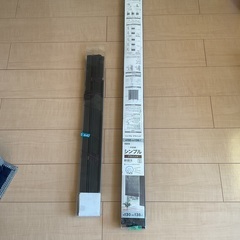 2本セット　ブラインド　ブラウン木目調の画像