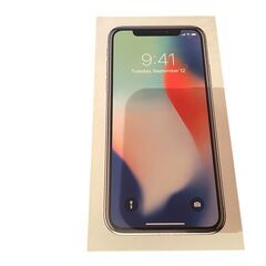 iPhone X シルバー 【ジャンク品】64GB ソフトバンク 【SIMロック】なし リセット済　画面割れの画像