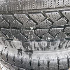 値下げ　175 R14 8P　BS  ブリザック　鉄ホイールタイヤ4本　トラック　タウンエースの画像