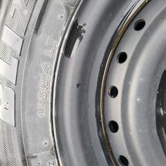 値下げ　175 R14 8P　BS  ブリザック　鉄ホイールタイヤ4本　トラック　タウンエースの画像