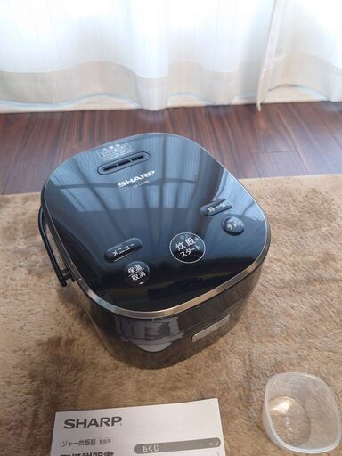 SHARP シャープ ジャー炊飯器 KS-CF05B-B 2020年製 黒 ブラック 3合炊き