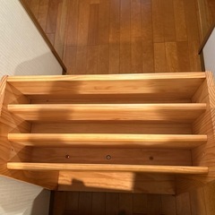 木製　マガジンラックの画像