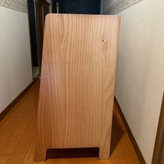 木製　マガジンラックの画像