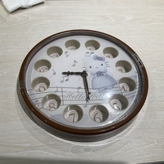 キティ　掛け時計