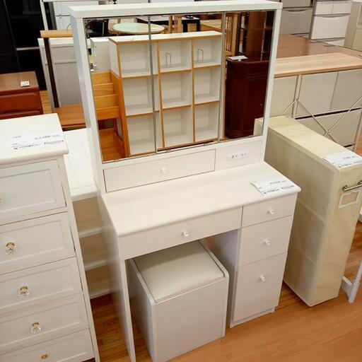 ★ジモティ割あり★ ドレッサー　ホワイト　クリーニング済　YJ4570