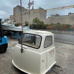 中古キャビン　和船に室内空間を