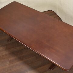 【ジモ取引終了12/21】≪zyt1770ジ≫ 境木工 6人用 ダイニングテーブル 幅200cm 奥行90cm 大型 PHOENIX TABLE 2000/フェニックステーブル 中古家具/宮城県仙台市 61026-09の画像