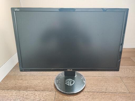 ASUS24インチ 144Hzディスプレイモニター 【土台/背面 初期カバー付き】