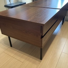 テーブル　収納　ブラウン
　
