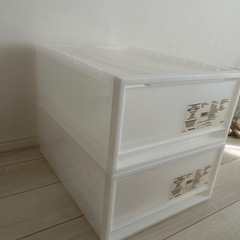 無印良品 収納ケース 小 引出式 2個セットの画像