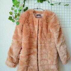 可愛い❣️キャメル色のファーコート🌟の画像