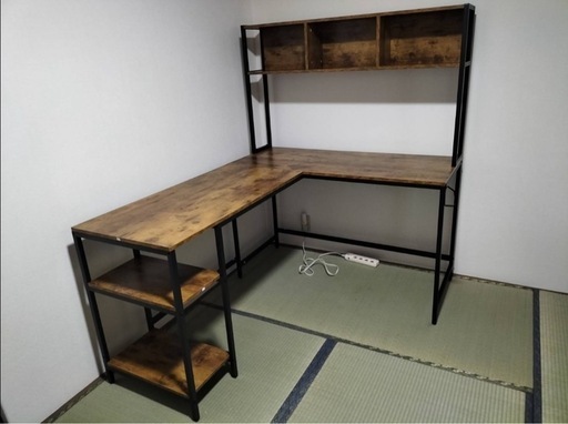 【本日引き取りの方は更に1,000円OFF】L字デスク パソコンデスク ラック付きデスク 収納シェルフ ゲーミングデスク 机 勉強机 作業机